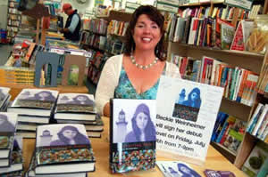 BeckieWeinheimer 7-20-07 Sherman Bookstore in Maine